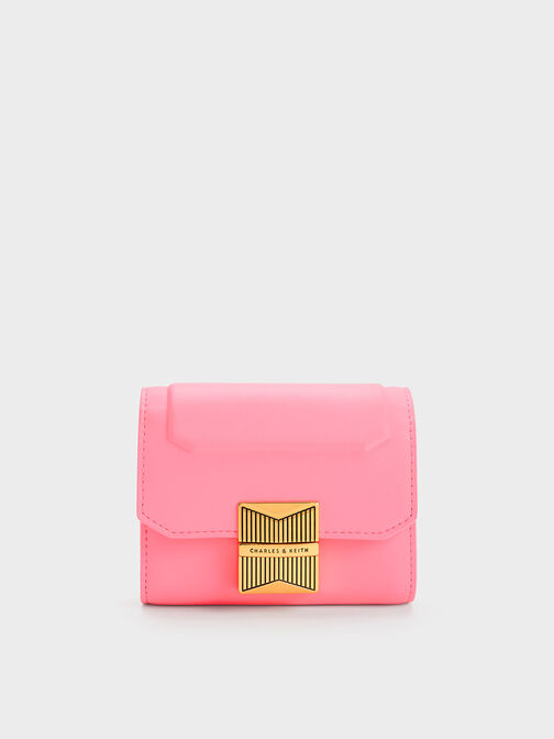 Kalinda Metallic Accent Wallet, Pink, hi-res