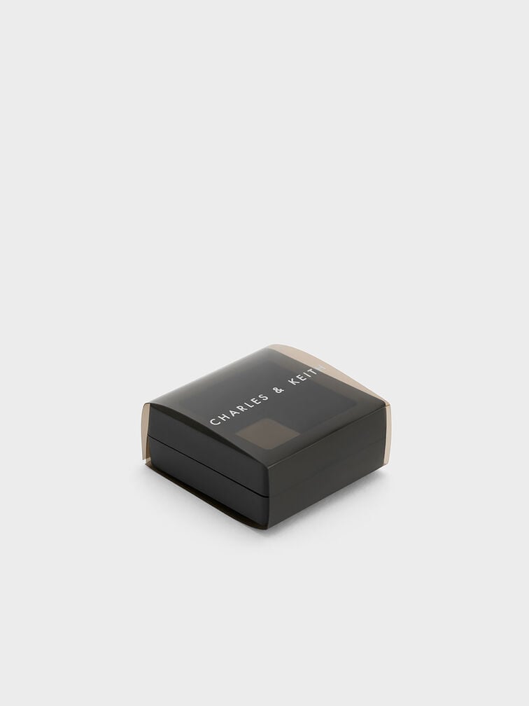 Gantungan Snowflake-Ball Crystal Embellished Bow Athalia, Gold, hi-res