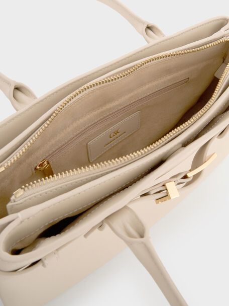 Tas Bahu Belted Leather Jody, Antique Chalk, hi-res