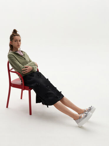 Sepatu Mary Janes Platform Bow Brantley, Grey, hi-res