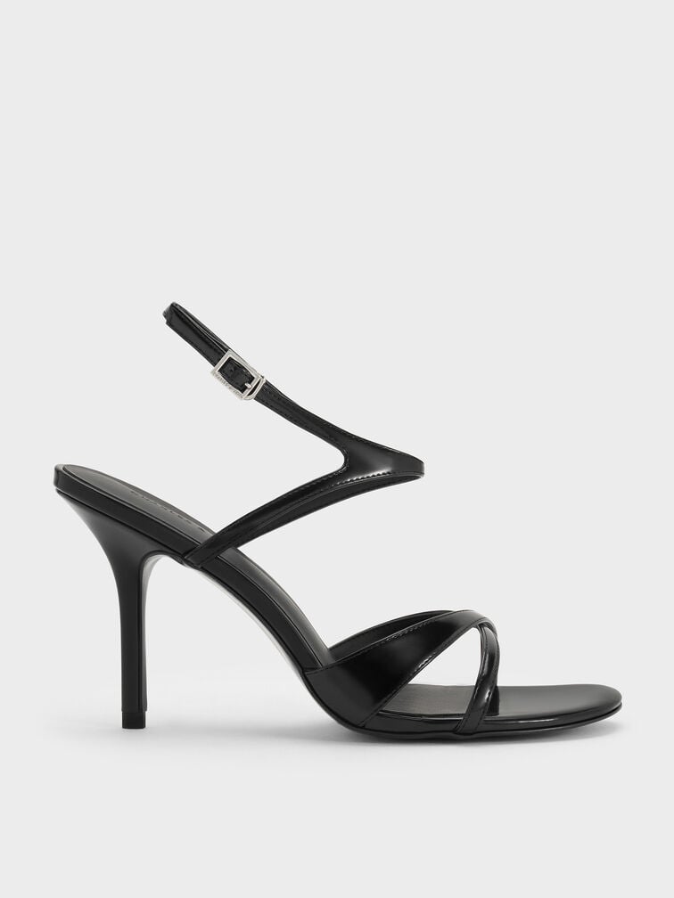Sandal Stiletto Crossover, Black Box, hi-res