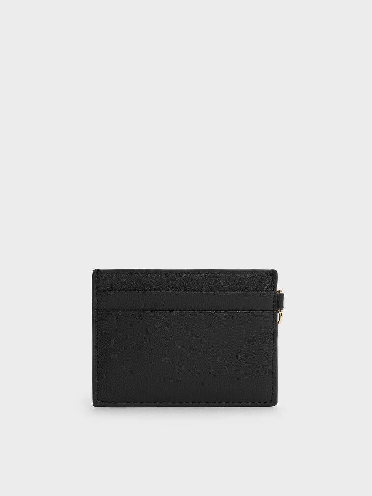 Card Holder Scottie Recycled Leather, Black, hi-res