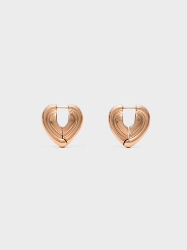 Anting Huggie Annalise, Rose Gold, hi-res