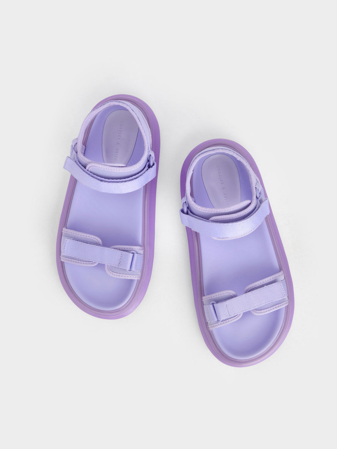 Sandal Sport Recycled Polyester Velcro-Strap, Lilac, hi-res