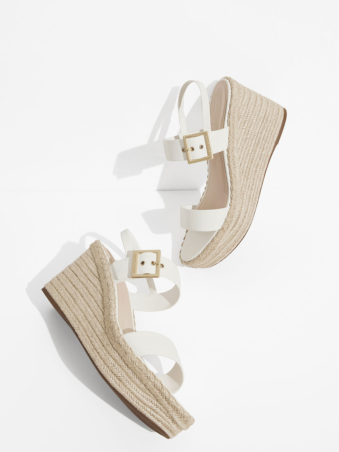 White strappy espadrilles sale