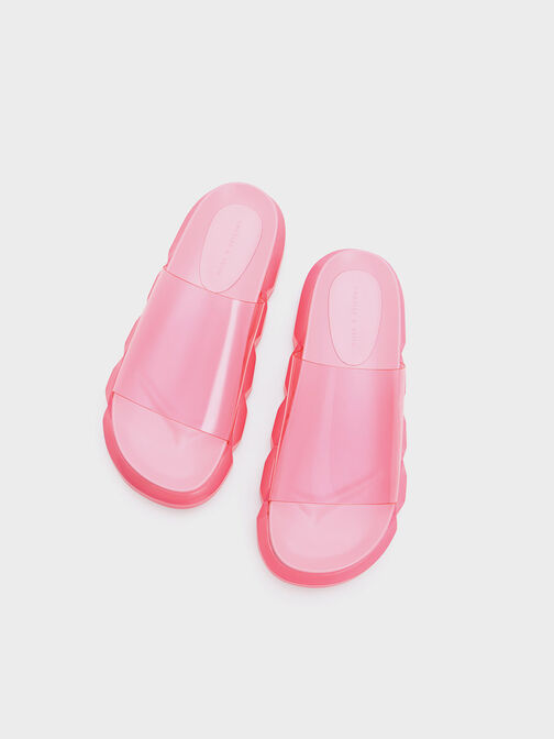 Sandal Slide See-Through Fia, Light Pink, hi-res
