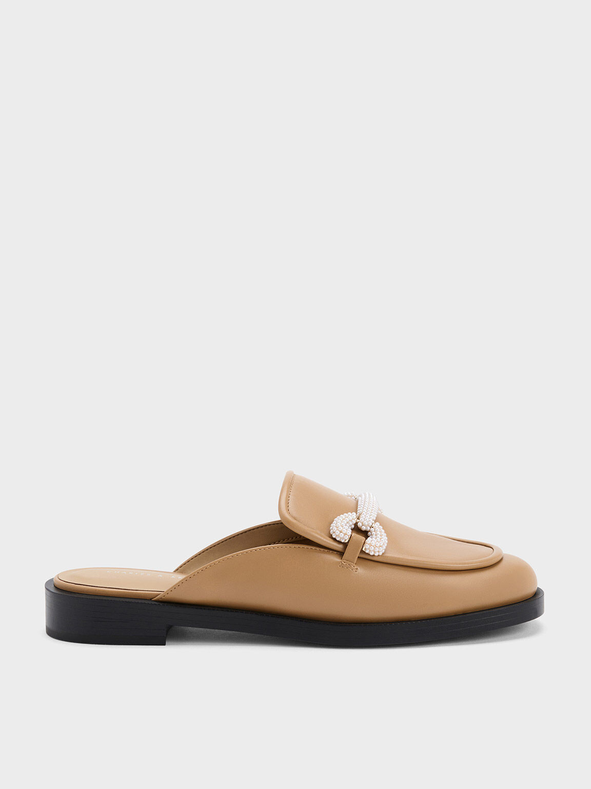 Cream loafer mules on sale