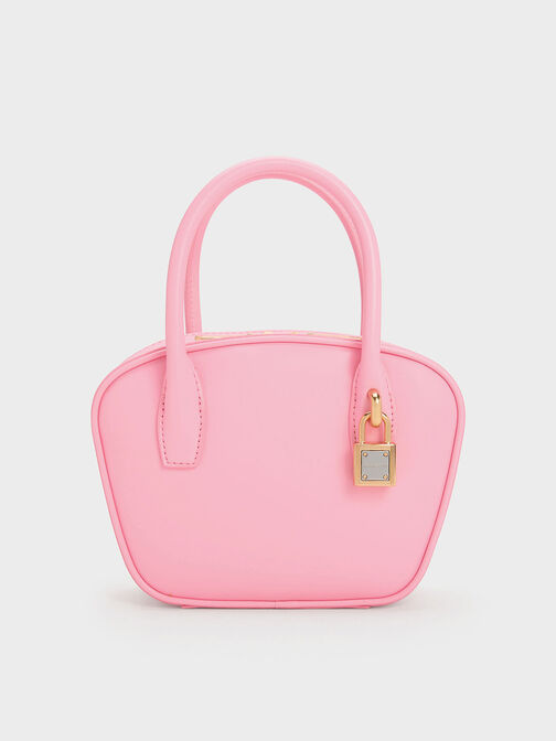 Suki Padlock Tote Bag, Pink, hi-res