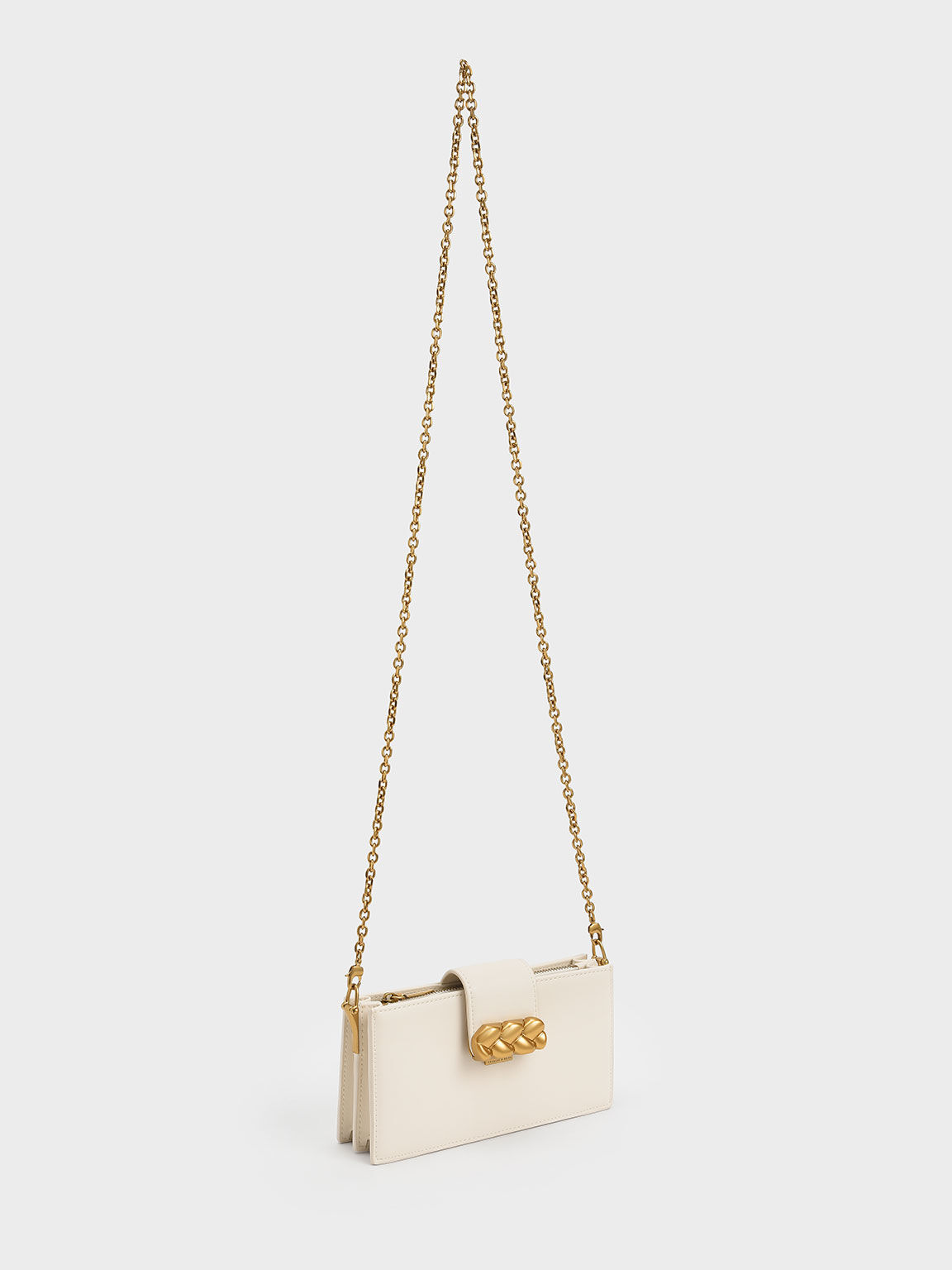 Abby Embellished Phone Pouch, Cream, hi-res