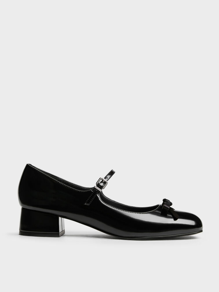 Kelis Rose-Bow Mary Jane Pumps, Black Box, hi-res