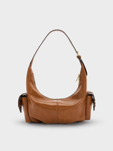 Tas Hobo Side-Pocket Bessie, Distressed Tan, hi-res
