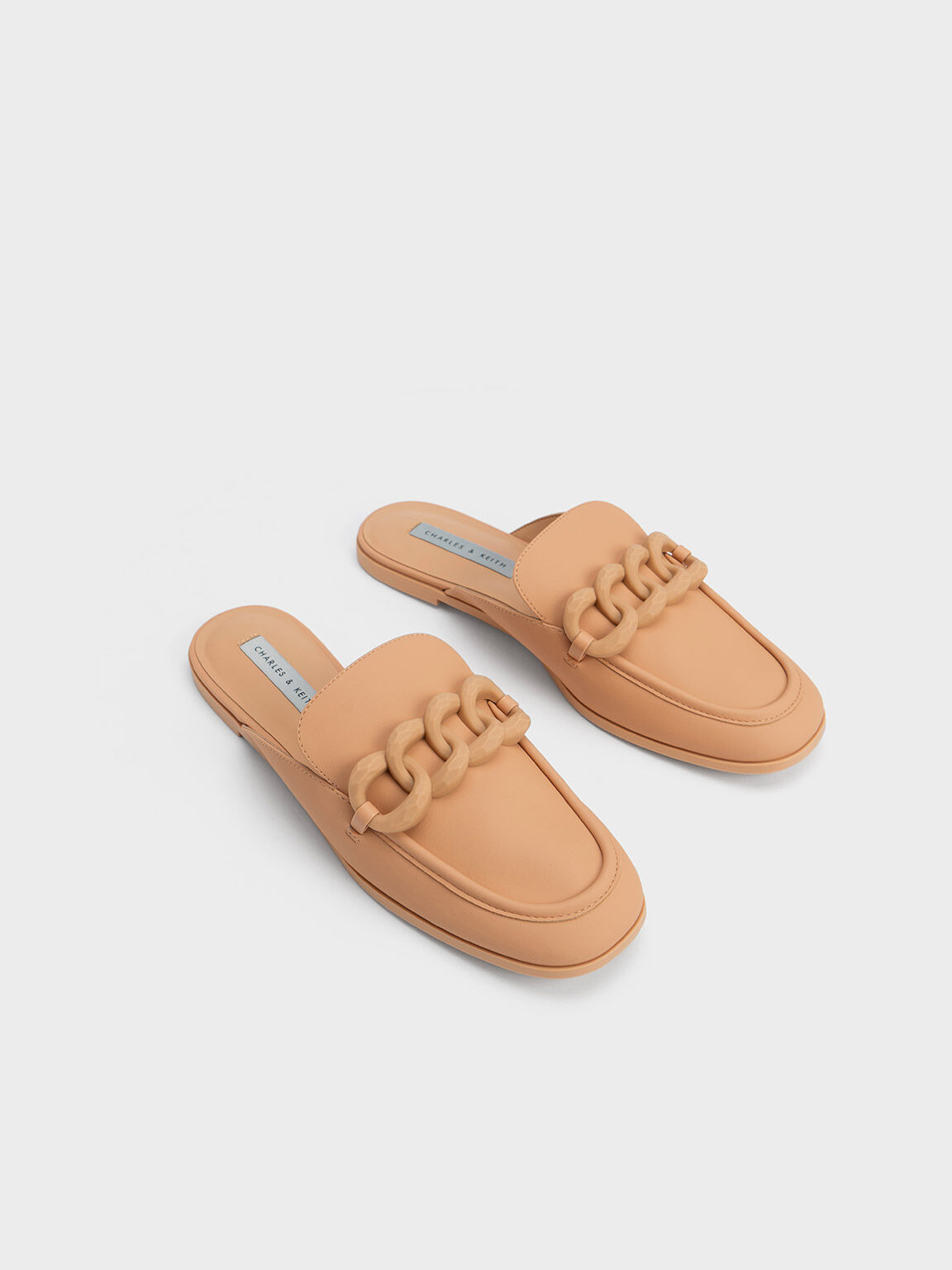 Sepatu Flats Loafer Chunky, Camel, hi-res