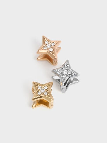 Anting Crystal Star Everest, Silver, hi-res