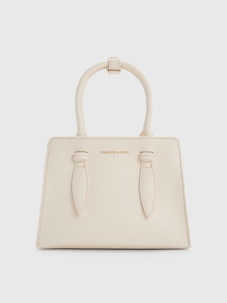 Tas Tote Trapeze Structured Allyn, Cream, hi-res