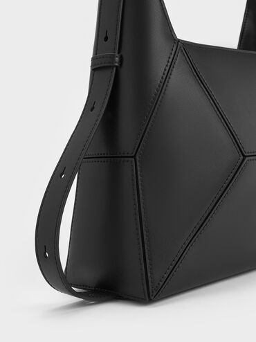 Tas Hobo Geometric Nasrin, Noir, hi-res