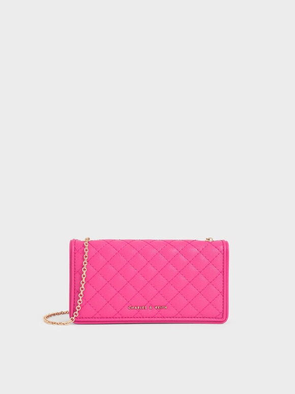 Pouch Quilted, Fuchsia, hi-res
