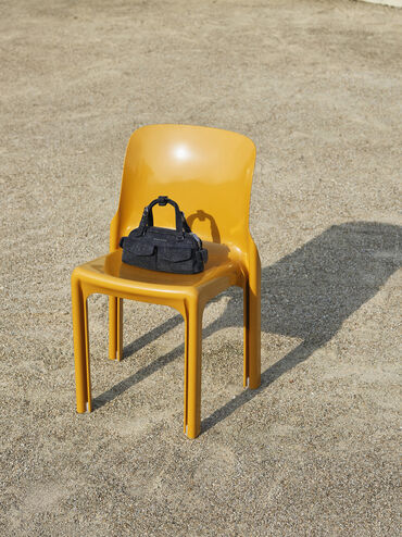 Tas Bowling Multi-Pocket Denim Rachel, Denim Blue, hi-res