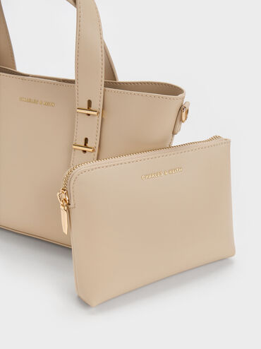 Tas Tote Double-Handle Shania Mini, Dusted Oat, hi-res