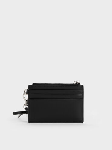 Card Holder Panelled Bow Hazel, Noir, hi-res