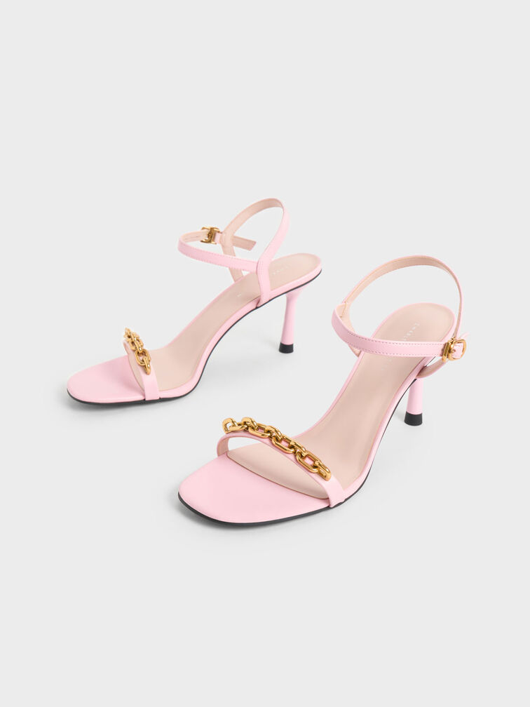 Sandal Heel Chain Link, Light Pink, hi-res