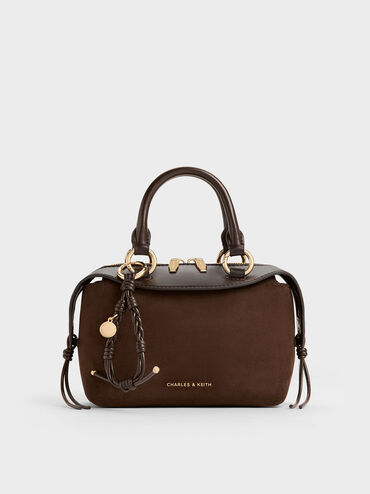 Tas Bowling Braided-Charm Haylen, Espresso Brown, hi-res