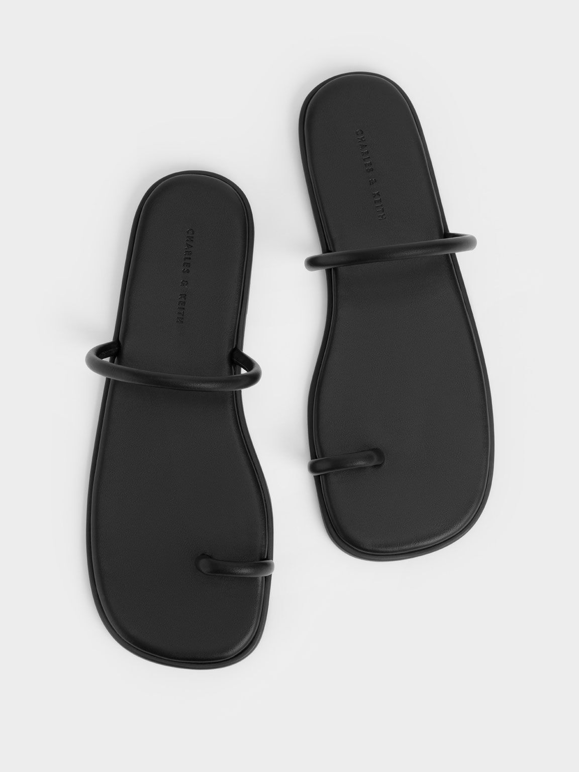 Sandal Tubular Toe-Ring, Black, hi-res