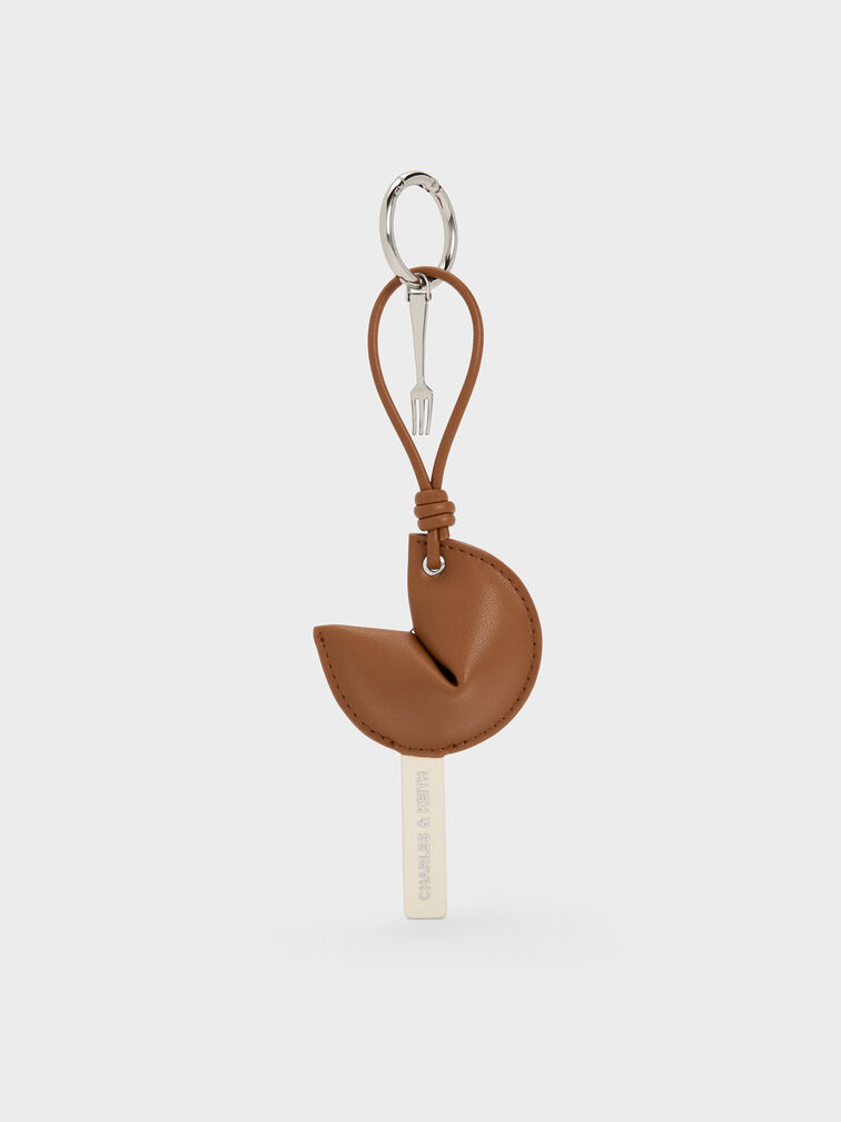 Fortune Cookie Charm, Brown, hi-res