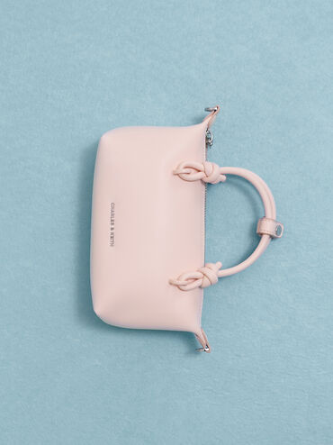 Tas Tote Knotted-Handle Sammie, Soft Pink, hi-res