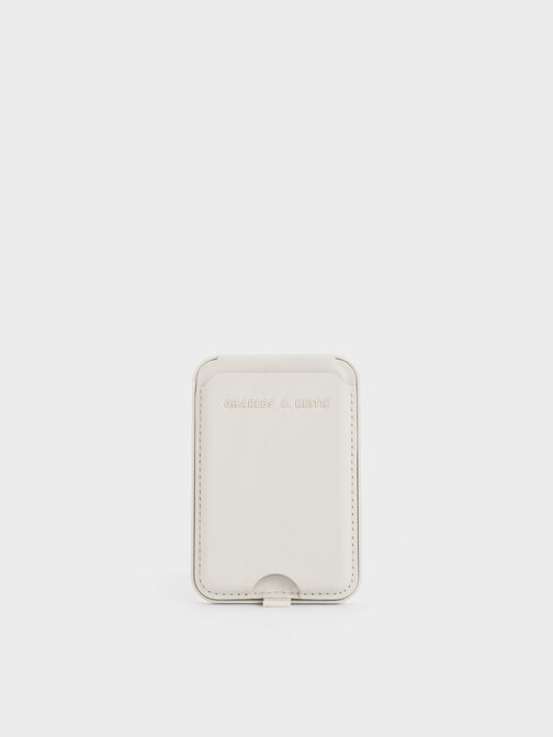 Cyrus Bi-Fold Card Holder, White, hi-res