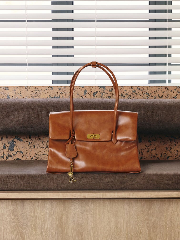 Tas Tote Trapeze Kerry, Distressed Tan, hi-res