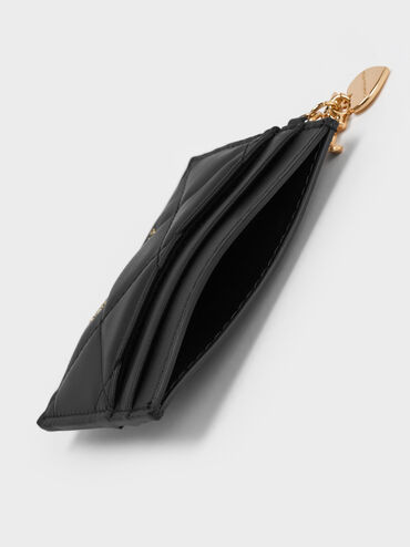 Card Holder Quilted Arrietty, Black, hi-res