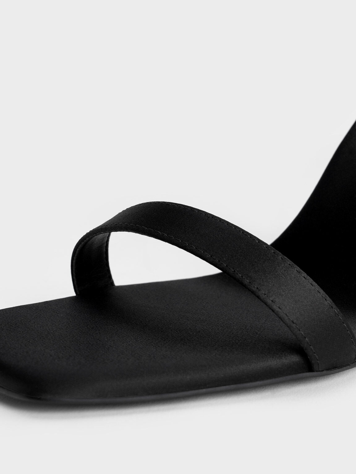 Sandal Ankle Strap Recycled Polyester, Black, hi-res