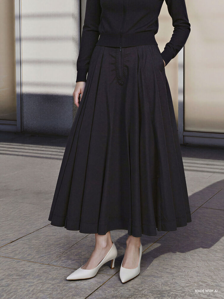 Kerra Pointed Mid Heels, White, hi-res