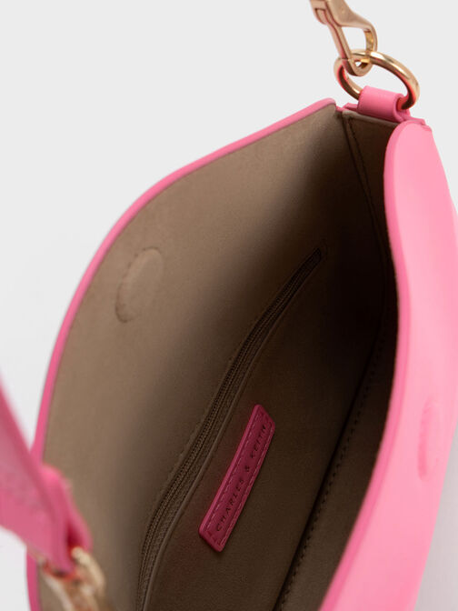 Catena Chain-Handle Bag, Pink, hi-res