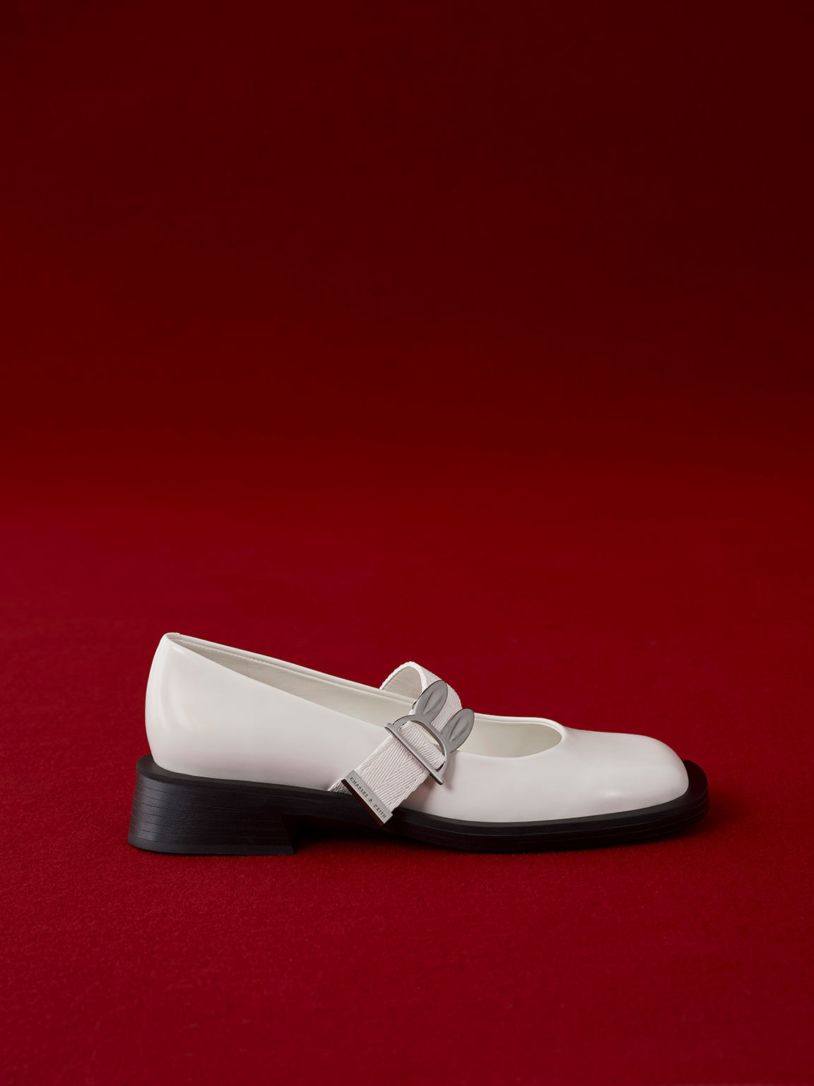 Sepatu Mary Janes Metallic Accent Judy Hopps, Chalk, hi-res