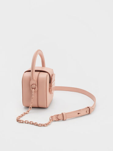 Mini Vertigo Boxy Top Handle Bag, Pink, hi-res