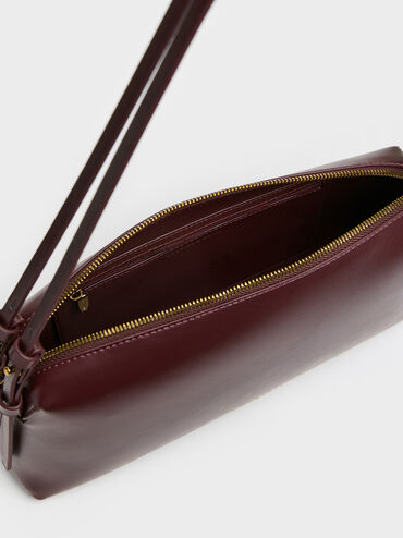 Tas Bahu Double-Strap Deyna, Wineberry Red, hi-res