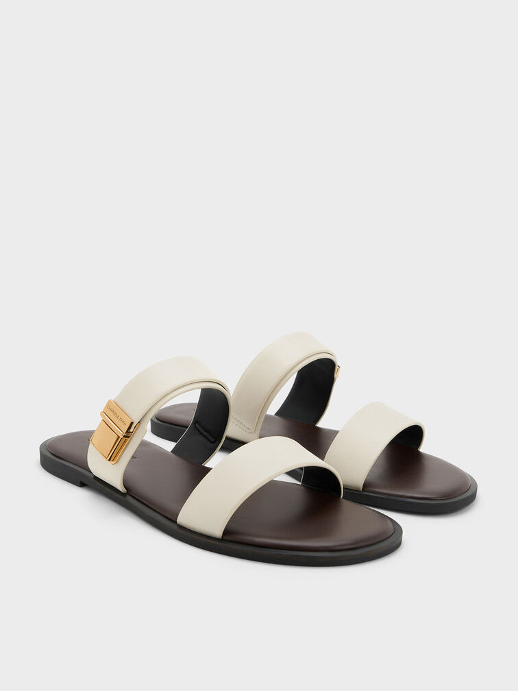 Sandal Double-Strap Dove, White, hi-res