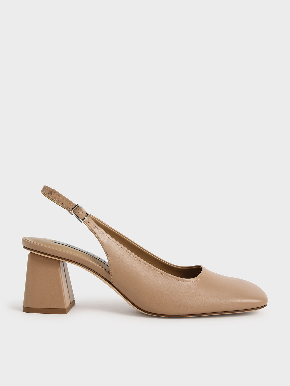 Camel Sepatu Slingback Pumps Block Heel 