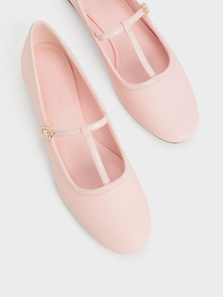 Sepatu Flats Mary Jane T-Bar, Light Pink, hi-res