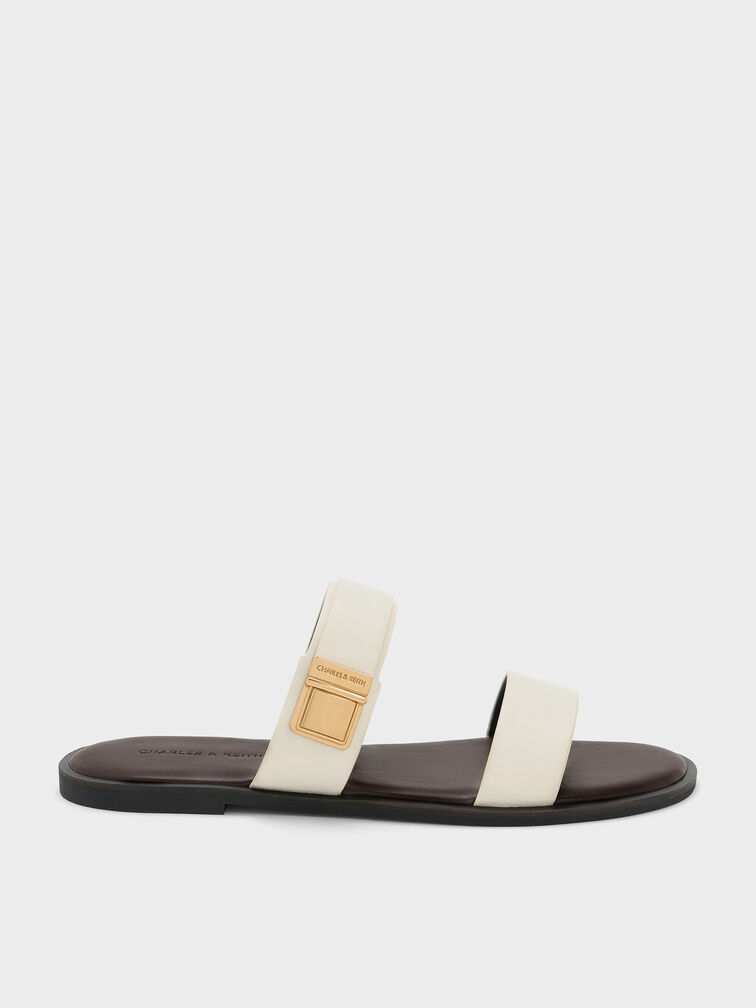 Sandal Double-Strap Dove, White, hi-res