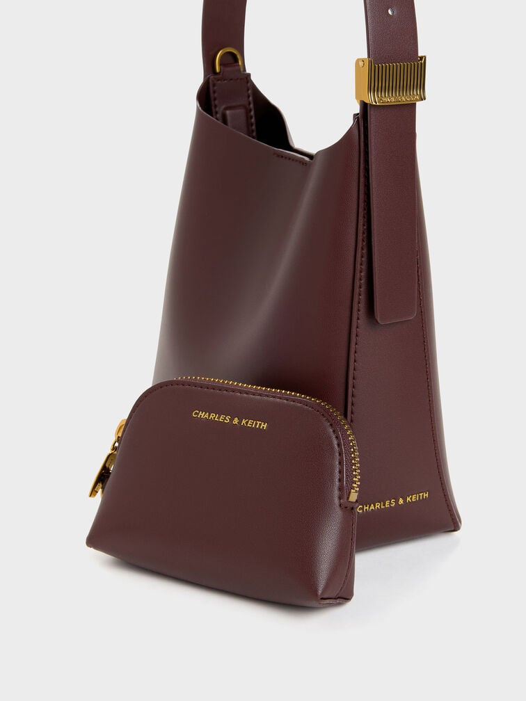 Tas Bucket Edna, Wineberry Red, hi-res