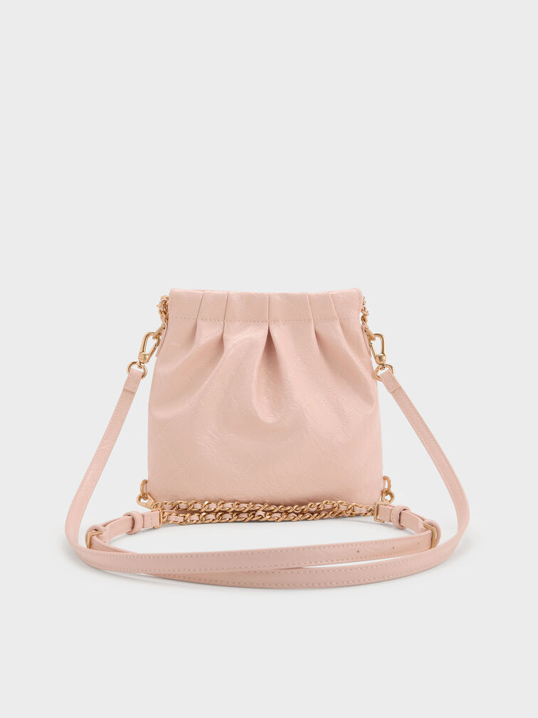 Duo Chain-Handle Two-Way Backpack, Soft Pink, hi-res