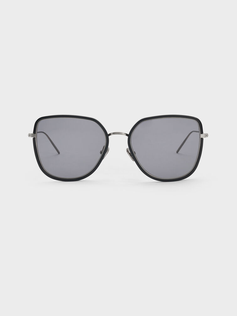 Lisbeth Butterfly Sunglasses, Noir, hi-res
