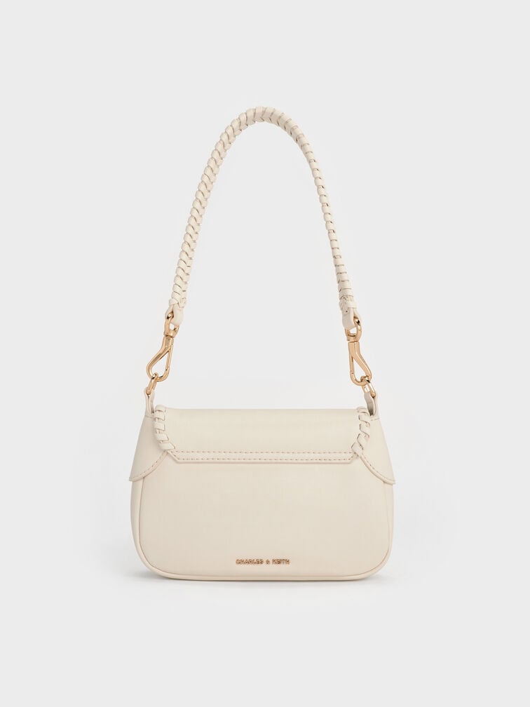 Tas Bahu Braided Blume, Cream, hi-res