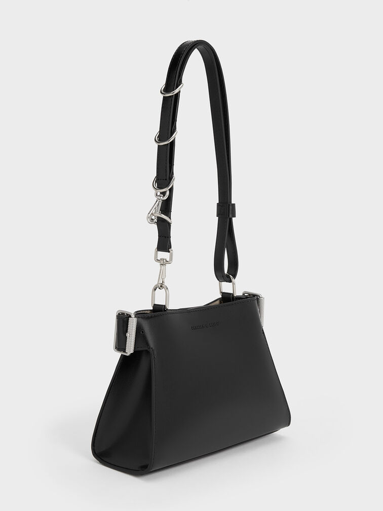 Lexie Side-Buckle Belt Bag, Noir, hi-res