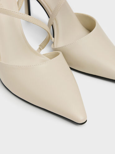 Cordelia Pointed Slingback Pumps, Chalk, hi-res
