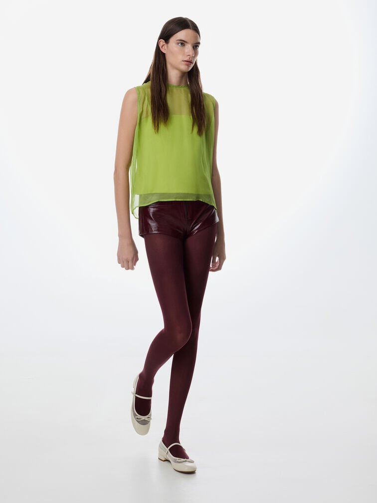 Sepatu Mary Janes Muligan Mesh, Chalk, hi-res