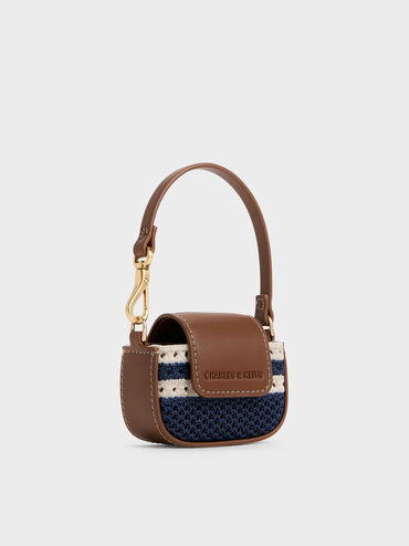 Pouch Micro Knitted Striped Ida, Multi, hi-res
