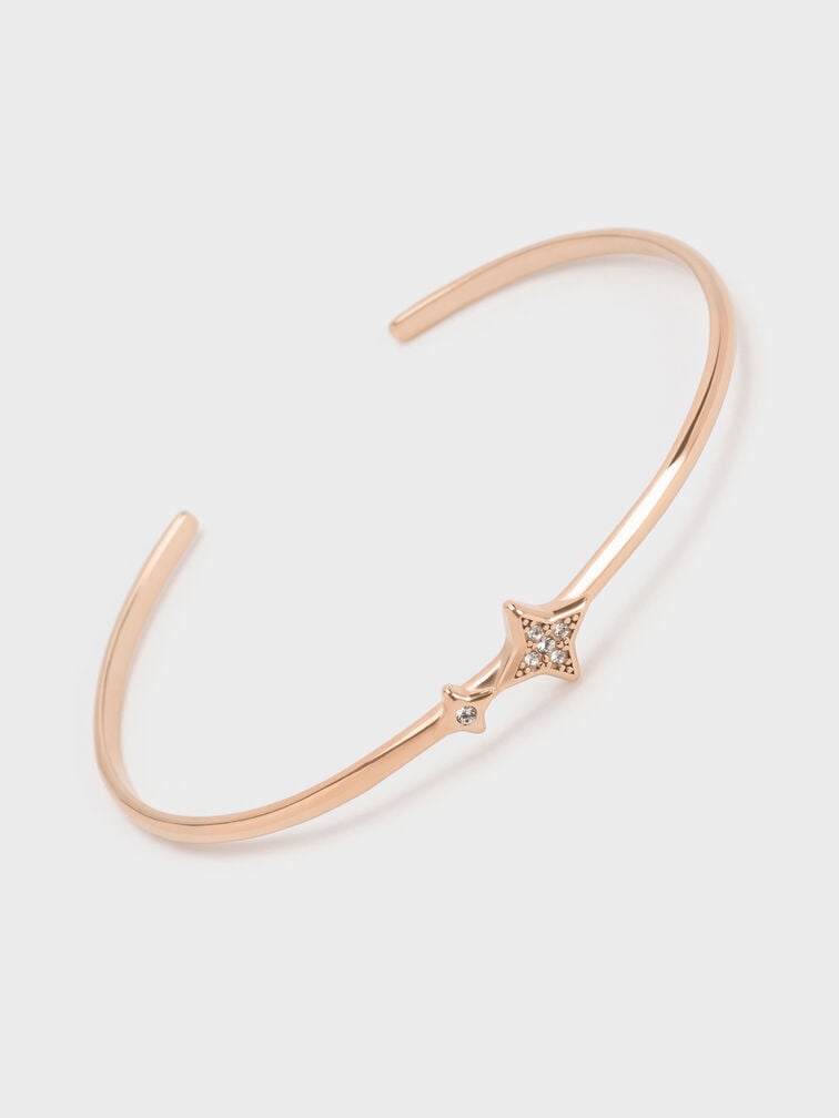 Gelang Bangle Crystal Star Everest, Rose Gold, hi-res